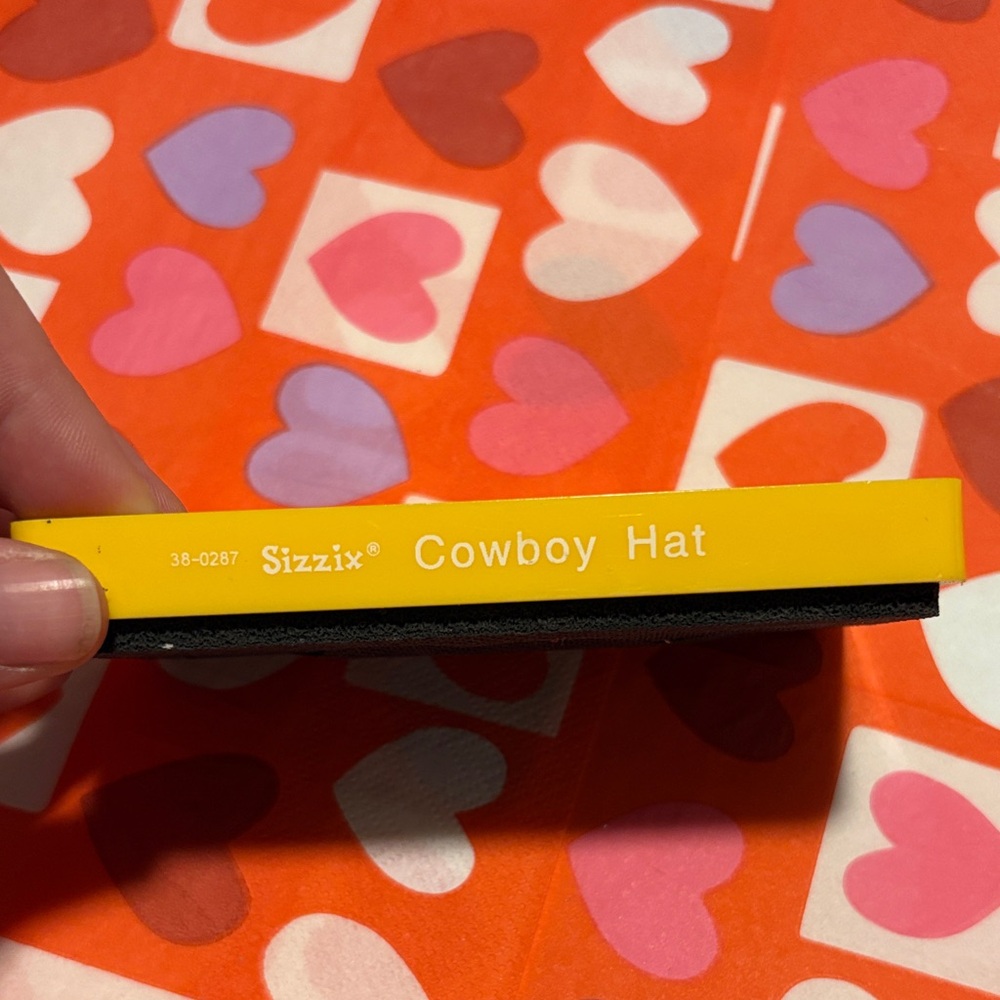 Sizzix Yellow Cowboy Hat Stamp